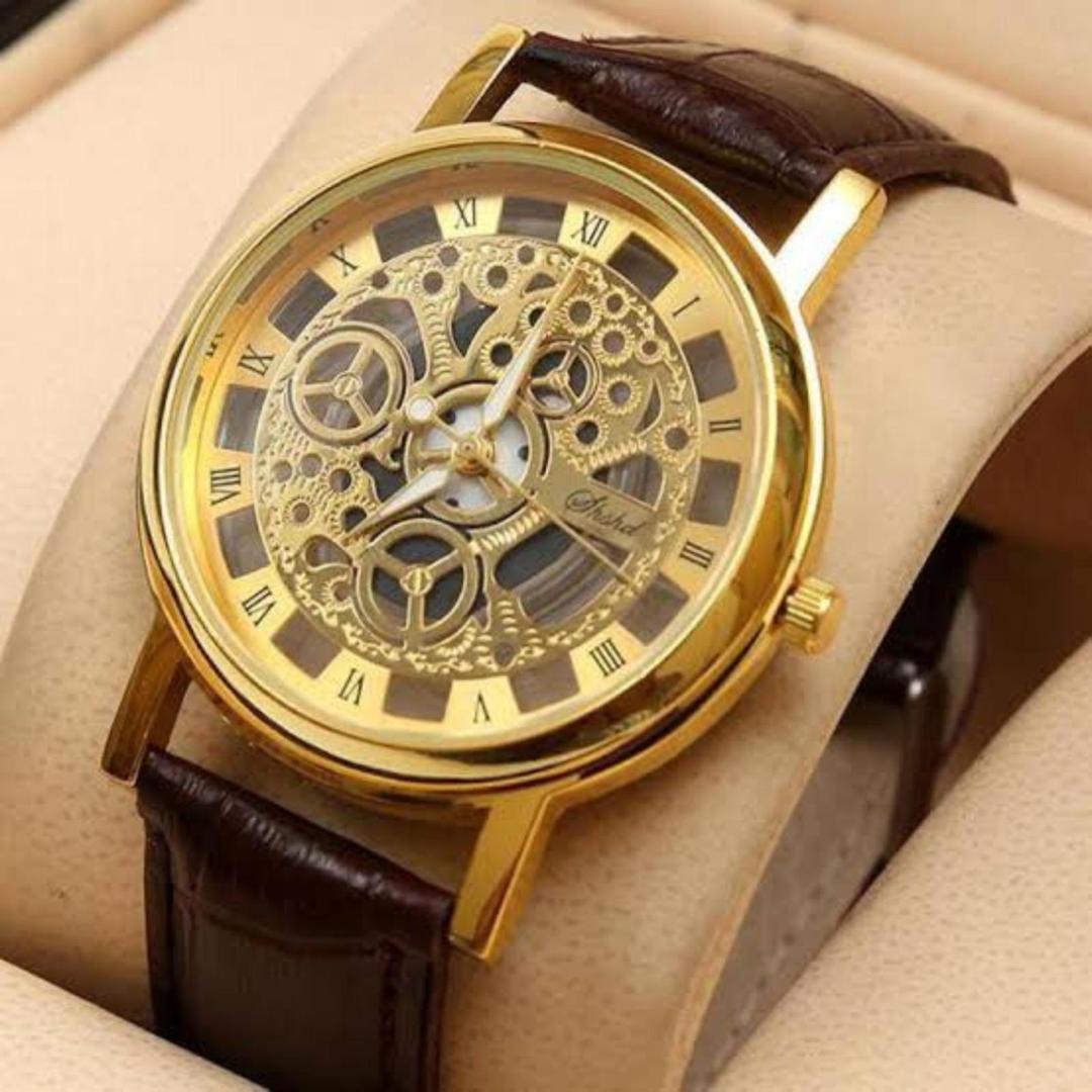 Skeleton Automatic Mens Watch Quartz
