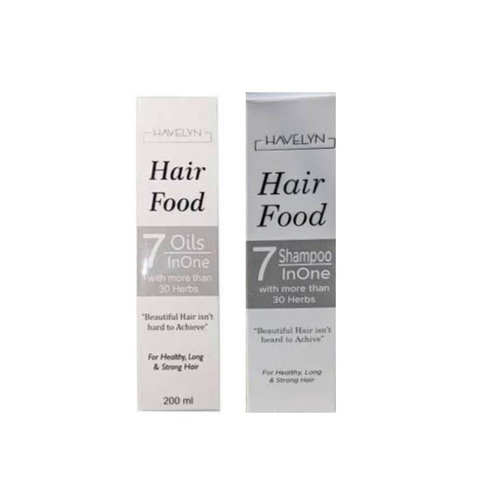 Buy 1 Get 1 Free Hair Food Shampoo + Hair Oil Pack Of 2 Items (Original)